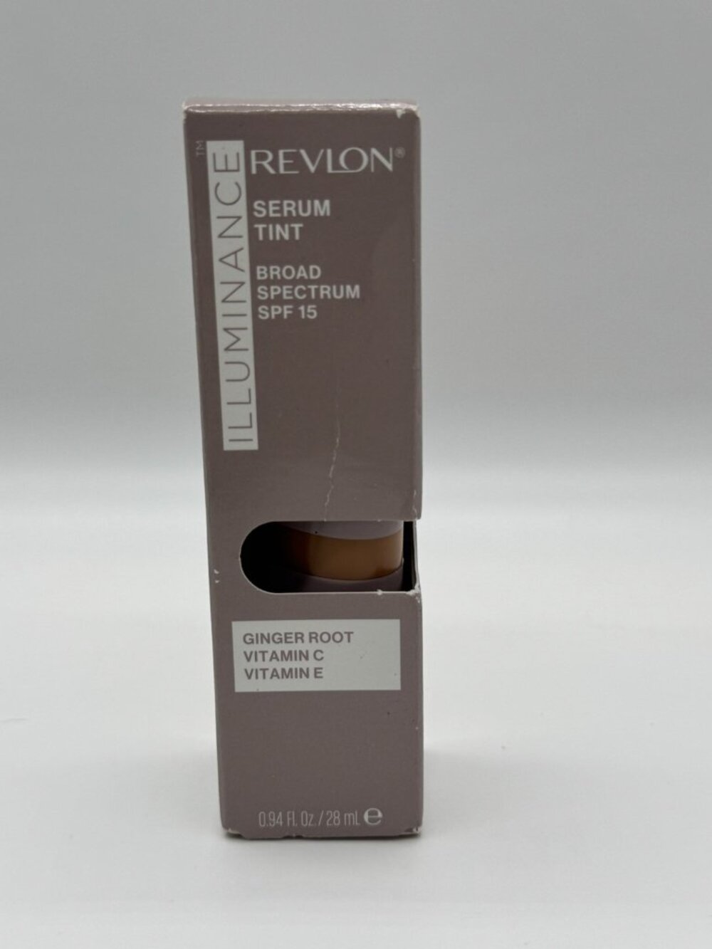 Revlon Illuminance Serum Tint 417 Warm Caramel SFP 15 Ginger Root Vitamin C & E